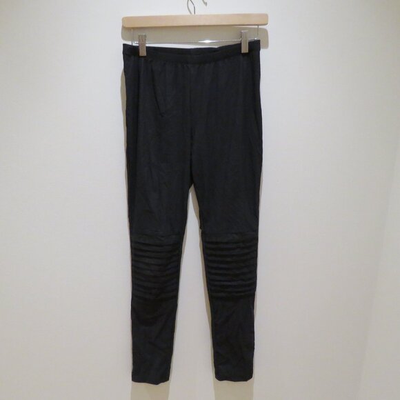 RUTI The All Mighty Moto Ponti Leggings Pull On Pants in Black Minimalist Travel - Picture 2 of 14